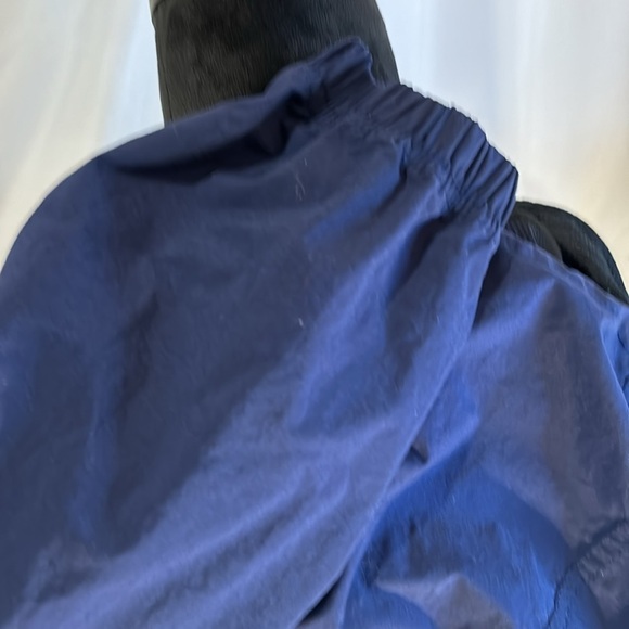 Nike Vintage 90s Anorak Windbreaker Light Jacket w/hood 1/4 zip Navy Blue Size L - Picture 8 of 9